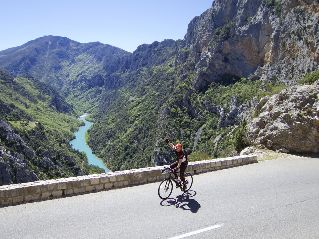 Vélo dans les Gorges du Verdon