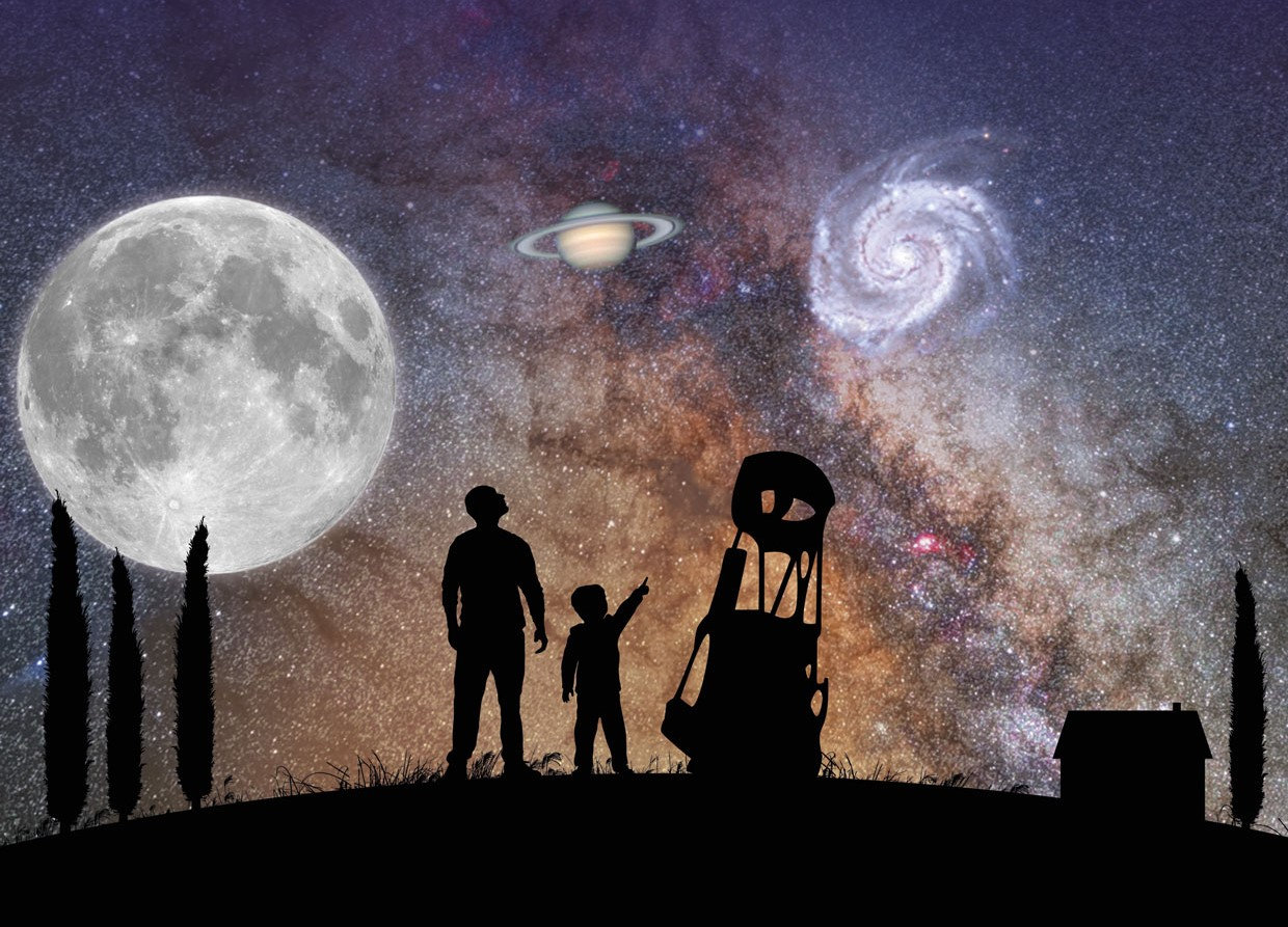 Observation des étoiles à l'observatoire de Bauduen